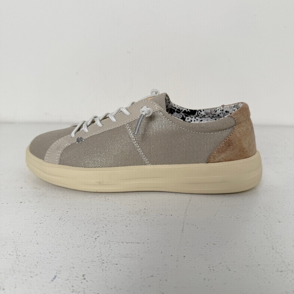 Hey Dude Karina Shimmer Platinum Womens Sneakers Size 6 42620-018 New